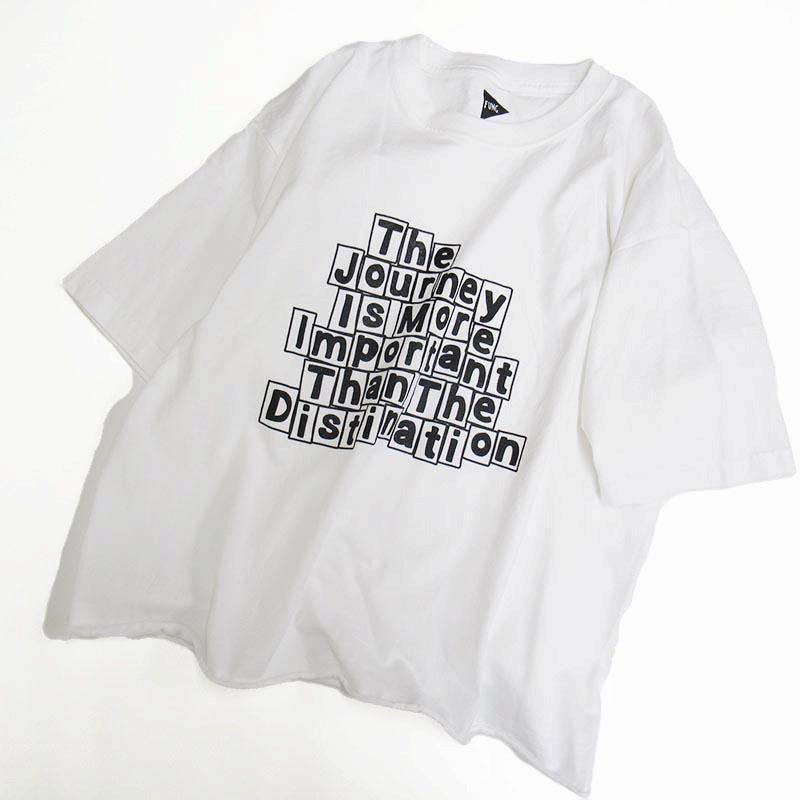 FUNG JOURNEYカットオフTシャツ/WH＊BK02 【日本製】
